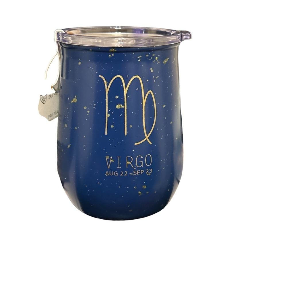 Stainless Steel Navy Blue Sipper 20oz travel cup